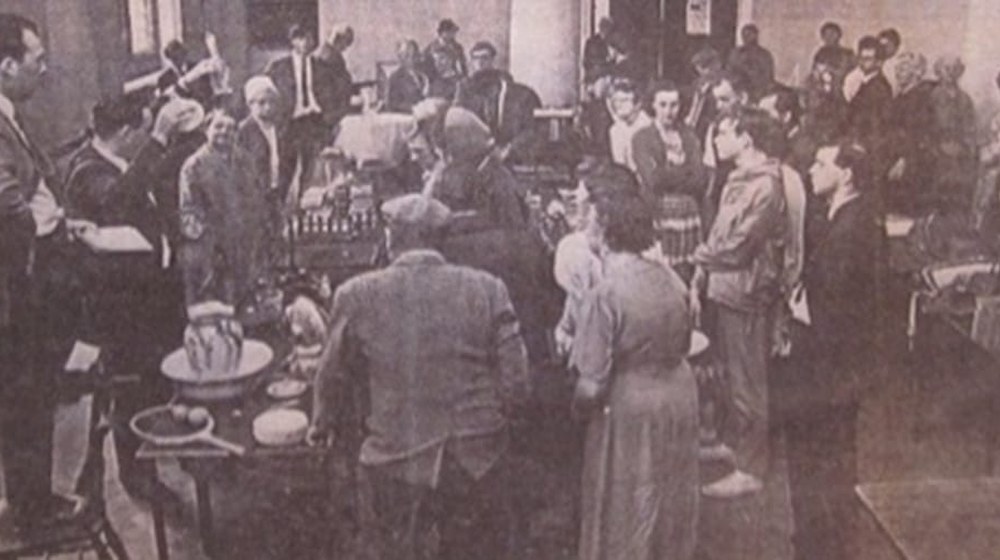 Martin Kidson-Trigg auctioneering in Marlborough in the 1960s